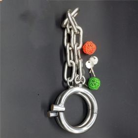 Stainless Steel Ring With Lock Footcuff Metal Supplies (Option: Men)