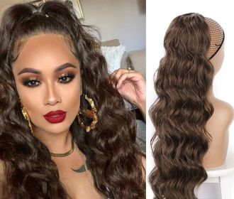 Wig Big Wave Drawstring Ponytail Matte High Temperature Silk Chemical Fiber Wig (Option: 11Style)